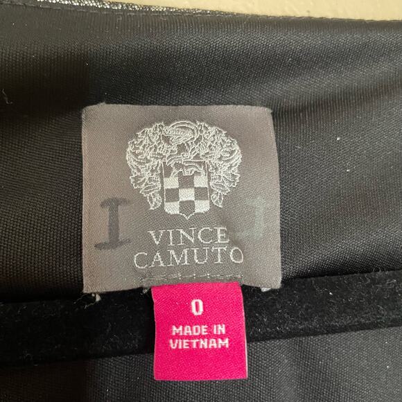 Vince Camuto Womens 0 Silver Metallic Cowl Neck Ruched Cocktail Dress - Picture 4 of 10